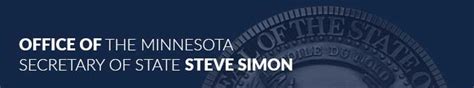 Minnesota sos - Greater MN: 1-877-600-VOTE (8683) MN Relay Service: 711. Hours: 9:00 a.m. to 4:00 p.m. Email: secretary.state@state.mn.us. Elections & Administration Address Get Directions Veterans Service Building, Suite 210 20 W 12th Street Saint Paul, MN 55155 The Veterans Service Building has limited public access.